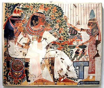 Userhat and Wife Receiving Offerings, Tomb of Userhat