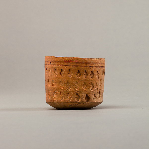 Cup with three rows of impressed decoration