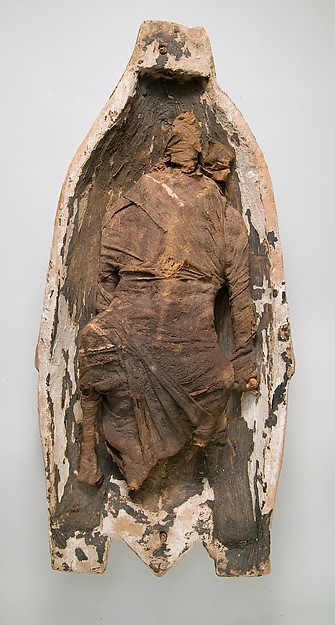Half a  Food Case (19.3.280) with a Mummified Goose (19.3.213)