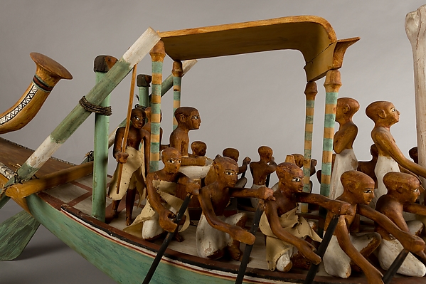 Funerary Boat being Rowed