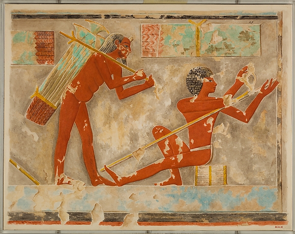 Men Splitting Papyrus, Tomb of Puyemre