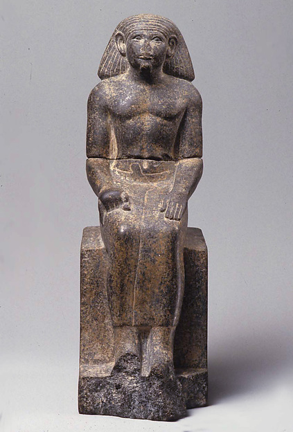 Seated statue