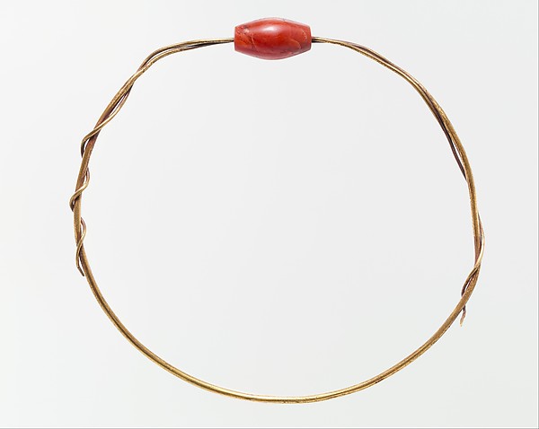 Seweret Bead on Gold Wire