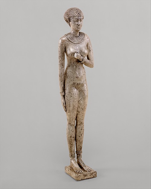 Statuette of a Royal (?)  Woman with the Cartouches of Necho II on her Arms