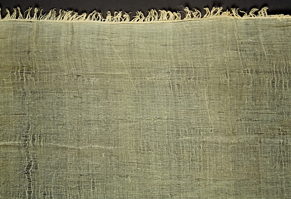 Length of Very Sheer Linen Cloth; linen mark