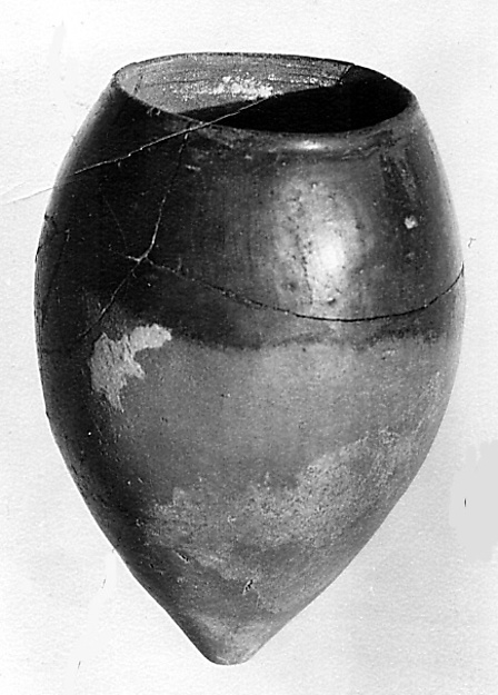 Black-topped red ware jar