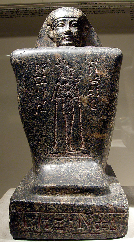 Block Statue of Neskhemenyu, son of Kapefha