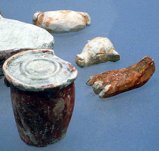 Model meat offering, head of calf