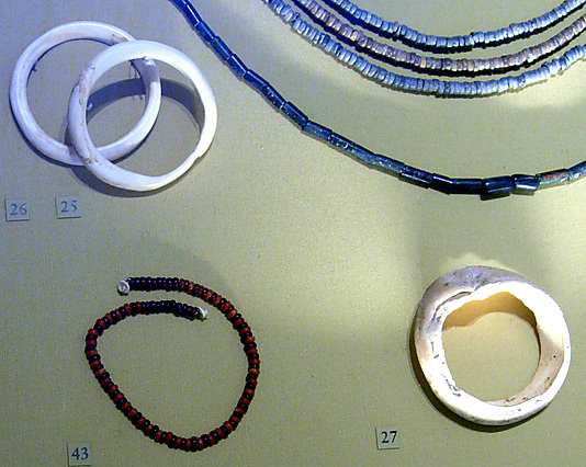Anklet of beads