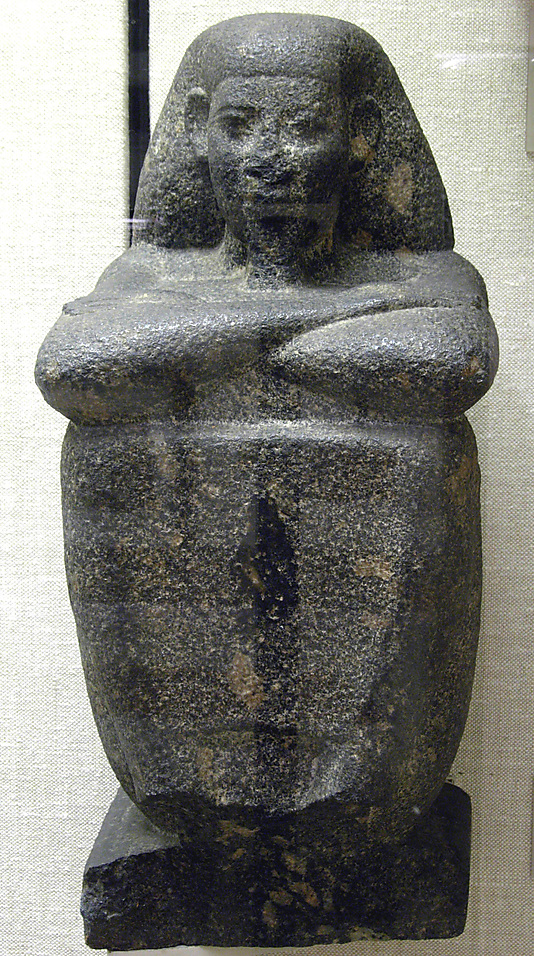 Unfinished pseudo block statue