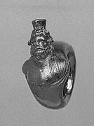Ring with bezel in the form of a bust of Serapis