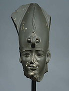 Head of Osiris wearing Atef Crown