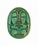 Scarab inscribed with Plant Motifs