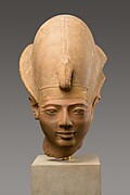 Head of King Amenmesse Wearing the Blue Crown