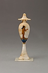 Perfume bottle in the shape of a hes-vase inlaid with the figure of a princess