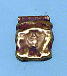 Pendant section, Hathor head (?)
