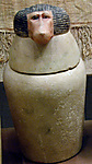 Canopic Jar Representing the Deity Hapy