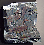 Relief Fragment Showing Waterfowl in a Clapnet