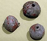 Three large spherical beads