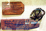 Mummy label of Tsenpetese daughter of Panahib