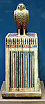 Canopic chest, falcon