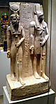 Isis and Wepwawet, god of Asyut,with the name of Siese,Overseer of the Two Granaries of Ramesses II