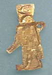 Amulet, sheet gold, god, Khonsu