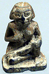 Design Amulet, Woman Suckling a Child on Back, Device showing Geometricized Monkeys
