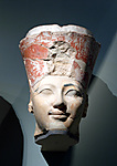 Head of an Osiride Statue of Hatshepsut, Originally in the Temple Sanctuary NE Corner with Mouth and Nose of Another Originally in NW Corner