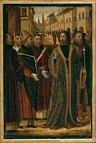 Saint Ambrose and Emperor Theodosius I