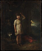 A Boy with a Cat—Morning