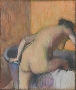 Bather Stepping into a Tub