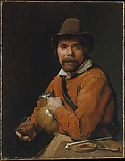 Man Holding a Jug
