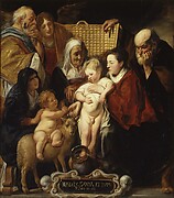 The Holy Family with Saint Anne and the Young Baptist and His Parents