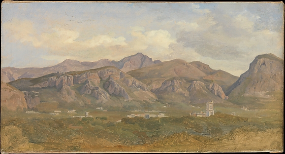 View of Monte Sant'Angelo from the Villa Auriemma near Sorrento