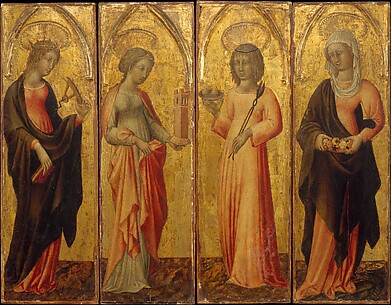 Saints Catherine of Alexandria, Barbara, Agatha, and Margaret