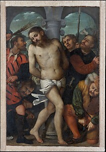 The Flagellation; (reverse) The Madonna of Mercy