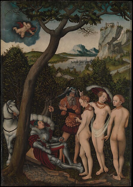 This is What Lucas Cranach the Elder and The Judgment of Paris Looked Like  in 1528 