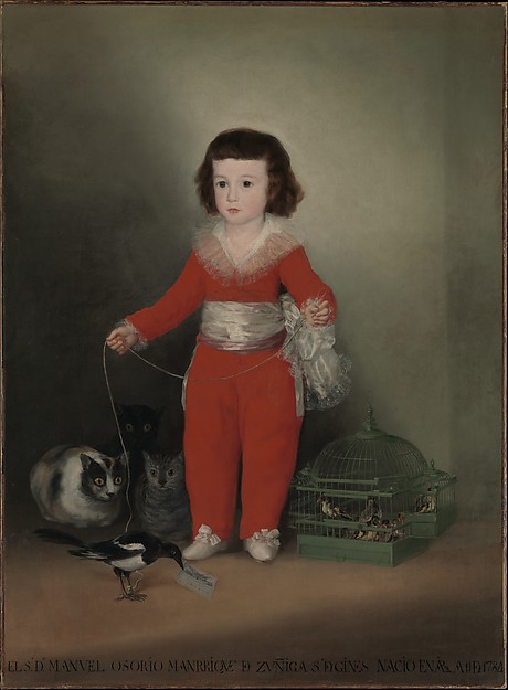 Stunning Image of Francisco Goya and Portrait of Manuel Osorio Manrique de Zuñiga  in 1788 