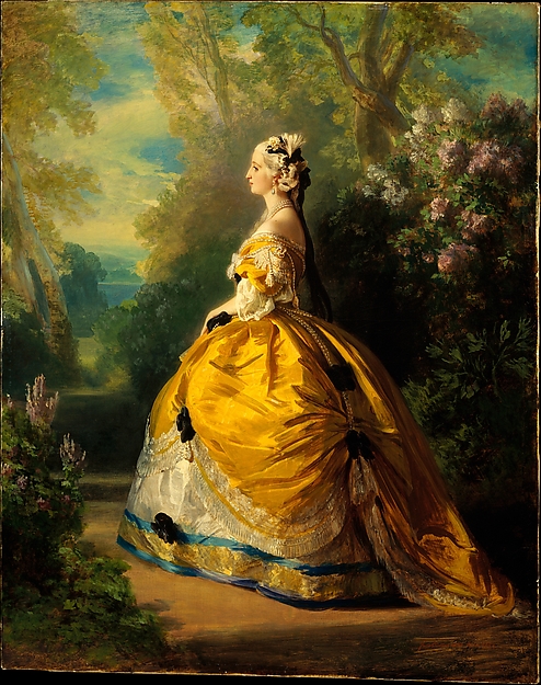 Check Out What Franz Xaver Winterhalter and The Empress Eugénie Looked Like  in 1854 