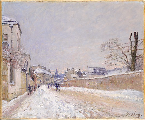 L'hiver Rue Eugène Moussoir à Moret