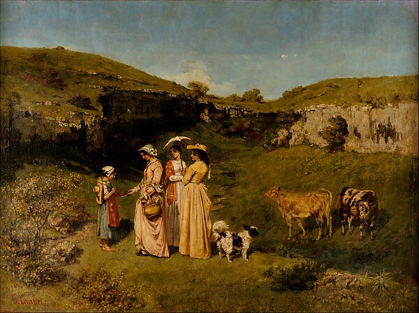 Gustave Courbet | Young Ladies of the Village | The Met