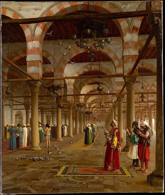 Stunning Image of Jean-Leon Gerome and Prayer in the Mosque in 1871 