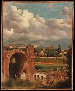 View of the Basilica of Constantine from the Palatine, Rome