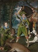 Henry Frederick (1594–1612), Prince of Wales, with Sir John Harington (1592–1614), in the Hunting Field