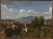 View of Porta Pinciana from the Gardens of the Villa Ludovisi