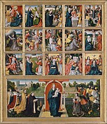 The Fifteen Mysteries and the Virgin of the Rosary
