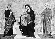 Madonna and Child Enthroned with Saints James Minor and Lucy