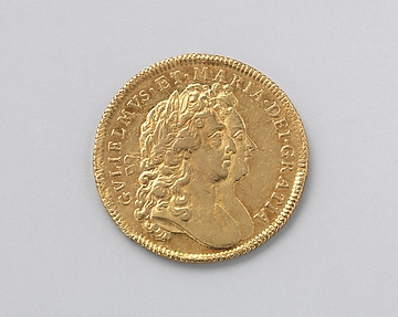 Two guineas coin of William and Mary