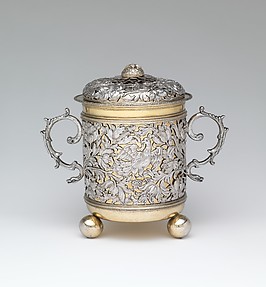Two-handled cup with cover